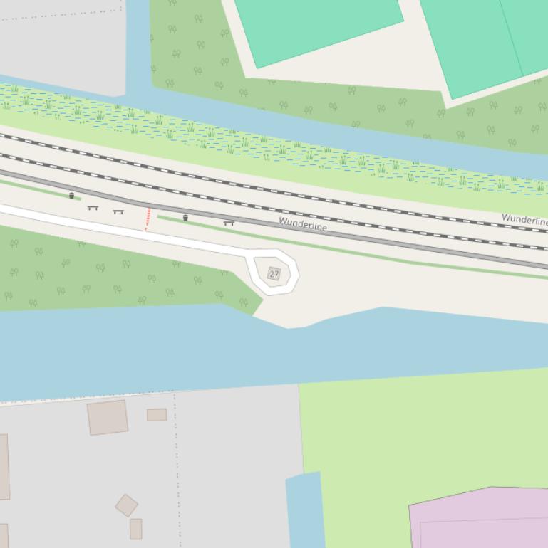 Kaart van de Woldweg.