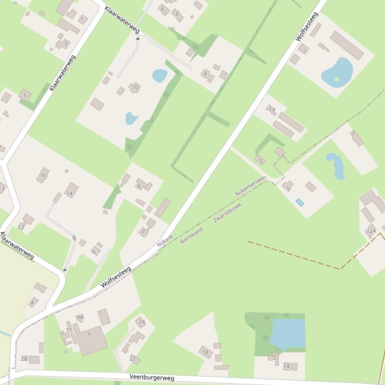 Kaart van de Wolfsesteeg.