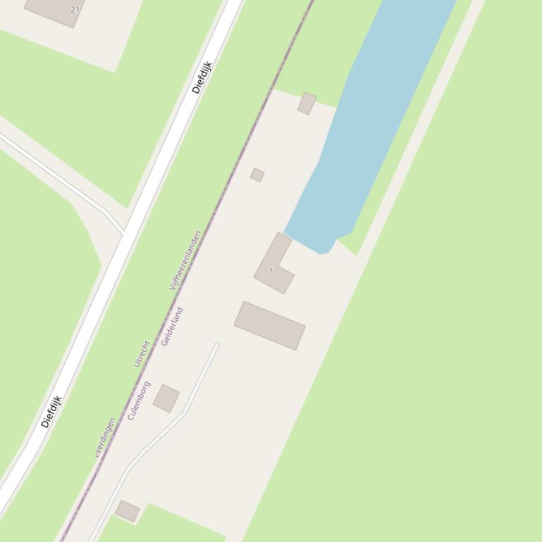 Kaart van het Wolfslandpad.