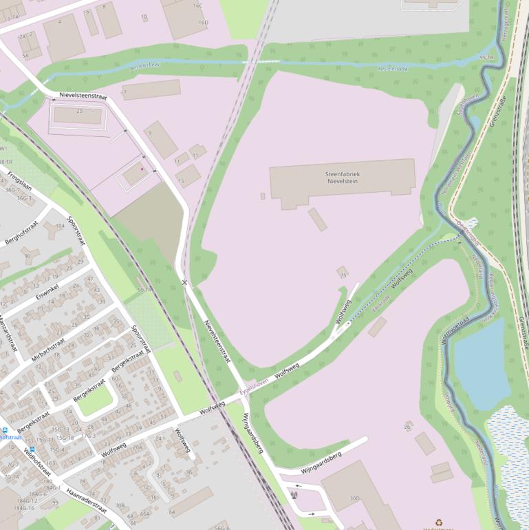 Kaart van de Wolfsweg.