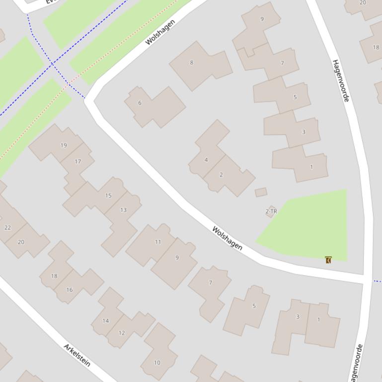 Kaart van  Wolshagen.