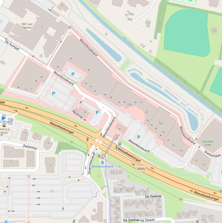 Kaart van  Woonboulevard.