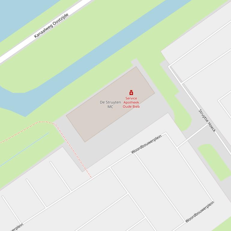 Kaart van het Woordbouwerplein.