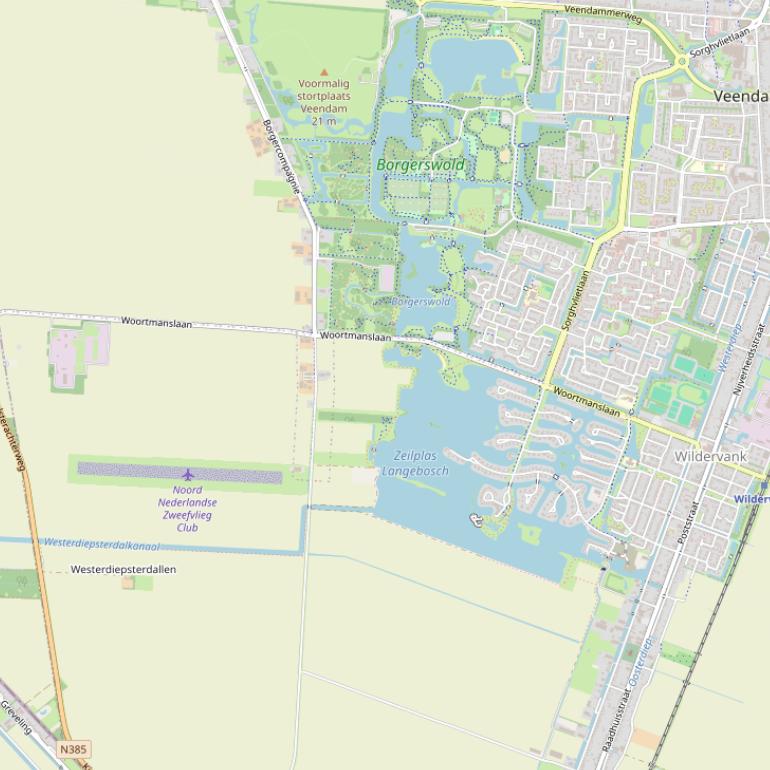 Kaart van de Woortmanslaan.