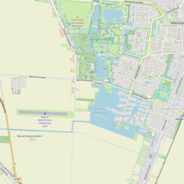 Kaart van de Woortmanslaan.
