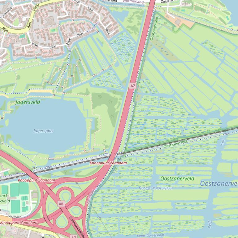 Kaart van het Wormerpad.