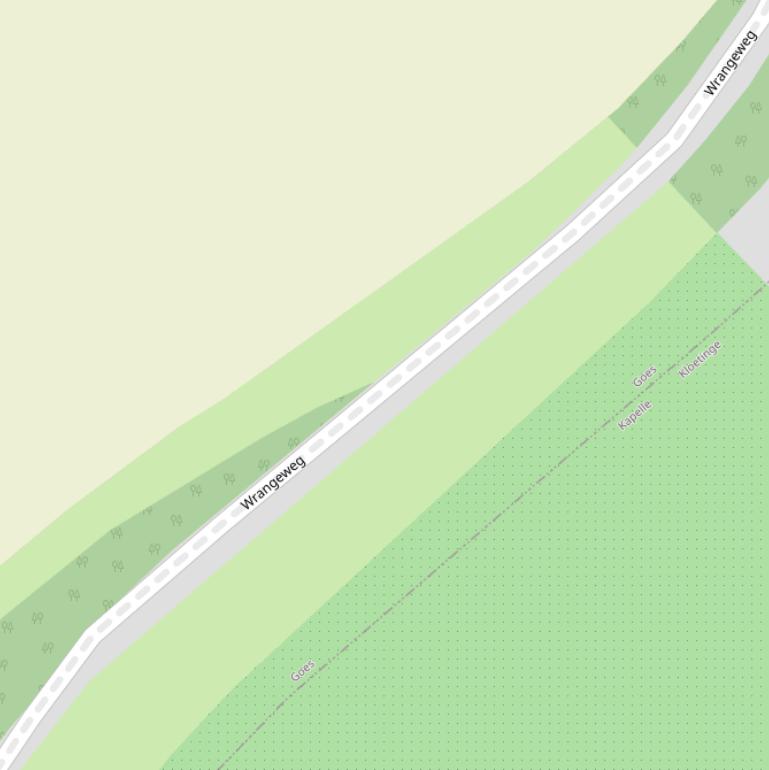 Kaart van de Wrangeweg.