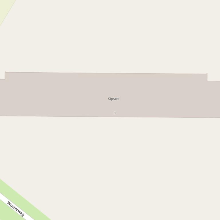 Kaart van de Wusterweg.