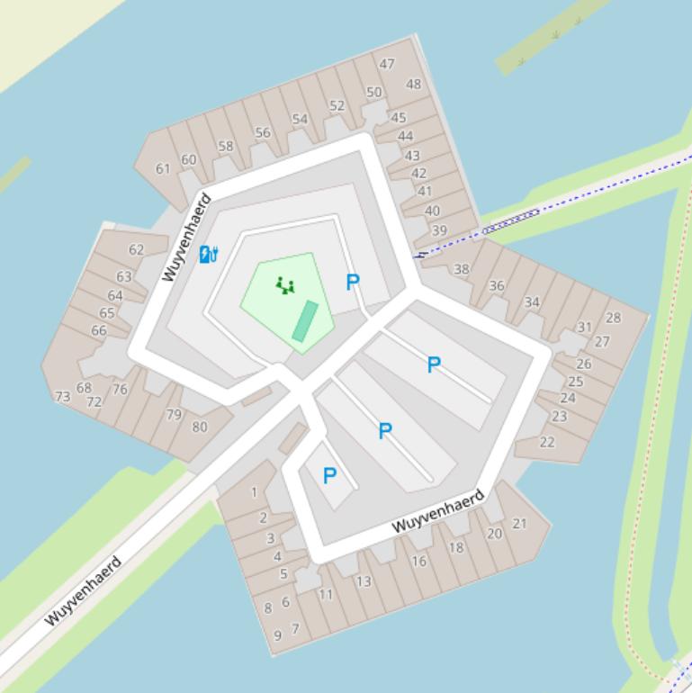 Kaart van  Wuyvenhaerd.