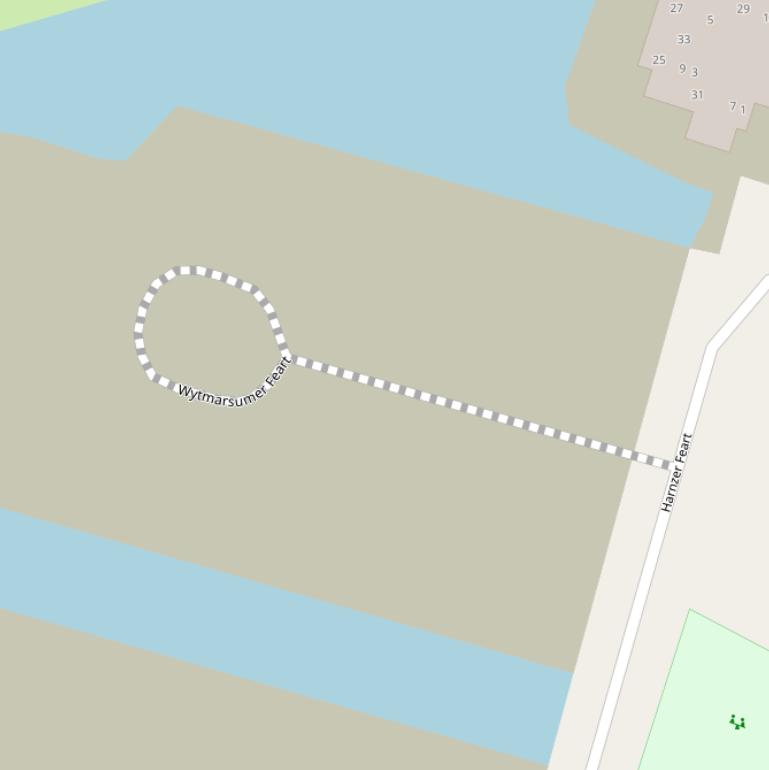 Kaart van  Wytmarsumer Feart.