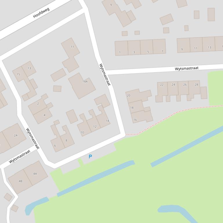 Kaart van de Wytsmastraat.