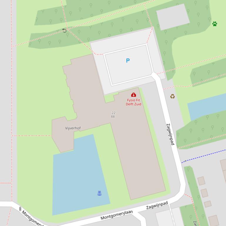 Kaart van het Zagwijnpad.