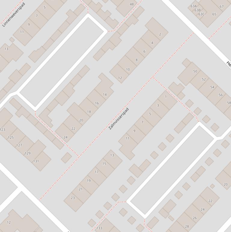 Kaart van het Zalmvisserspad.