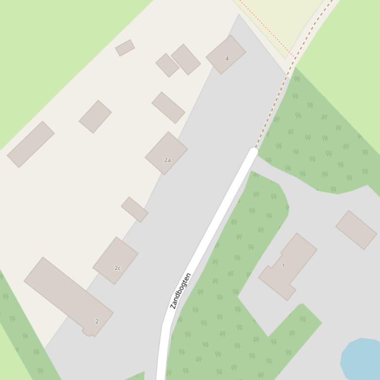 Kaart van  Zandbogten.