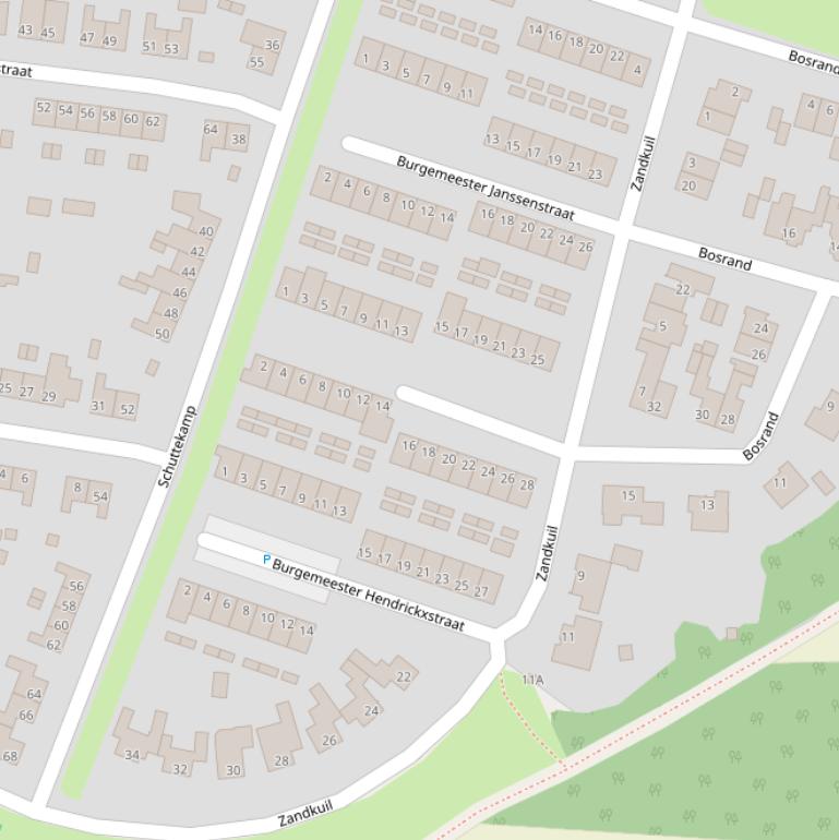 Kaart van  Zandkuil.