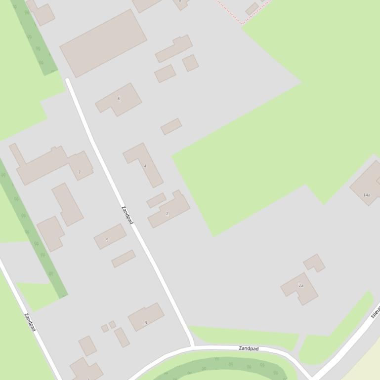 Kaart van het Zandpad.