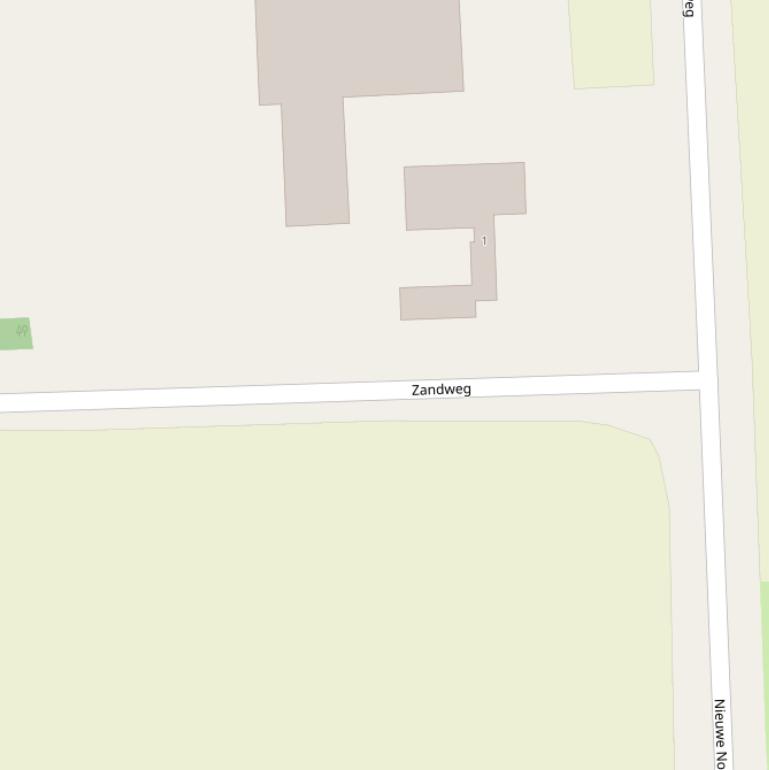 Kaart van de Zandweg.