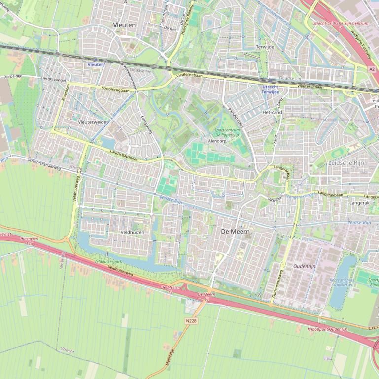 Kaart van de Zandweg.