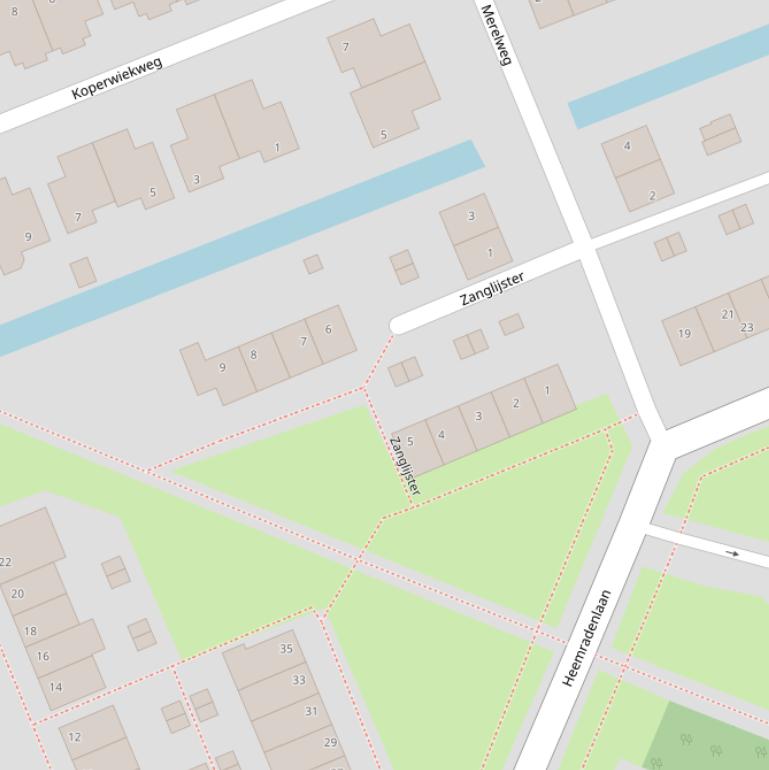 Kaart van  Zanglijster.