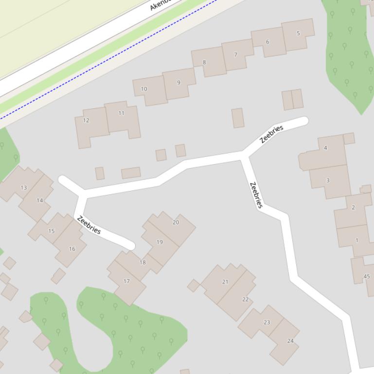 Kaart van  Zeebries.