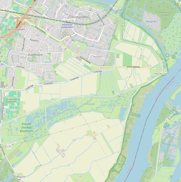 Kaart van de Zeedijk.