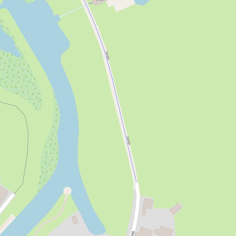 Kaart van de Zeedijk.