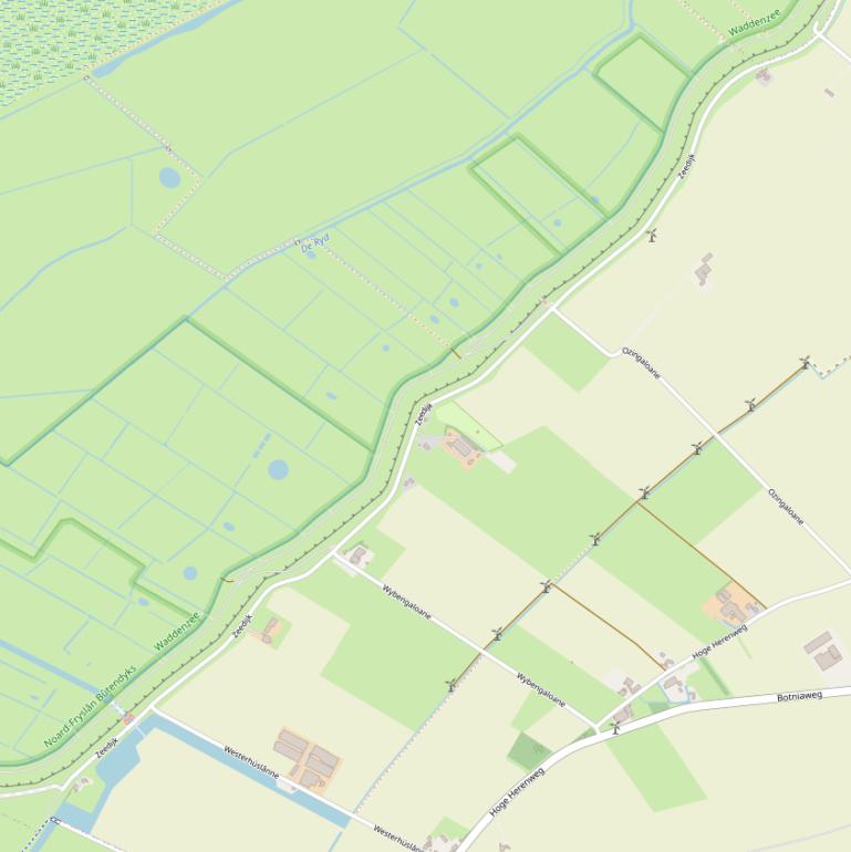 Kaart van de Zeedijk.