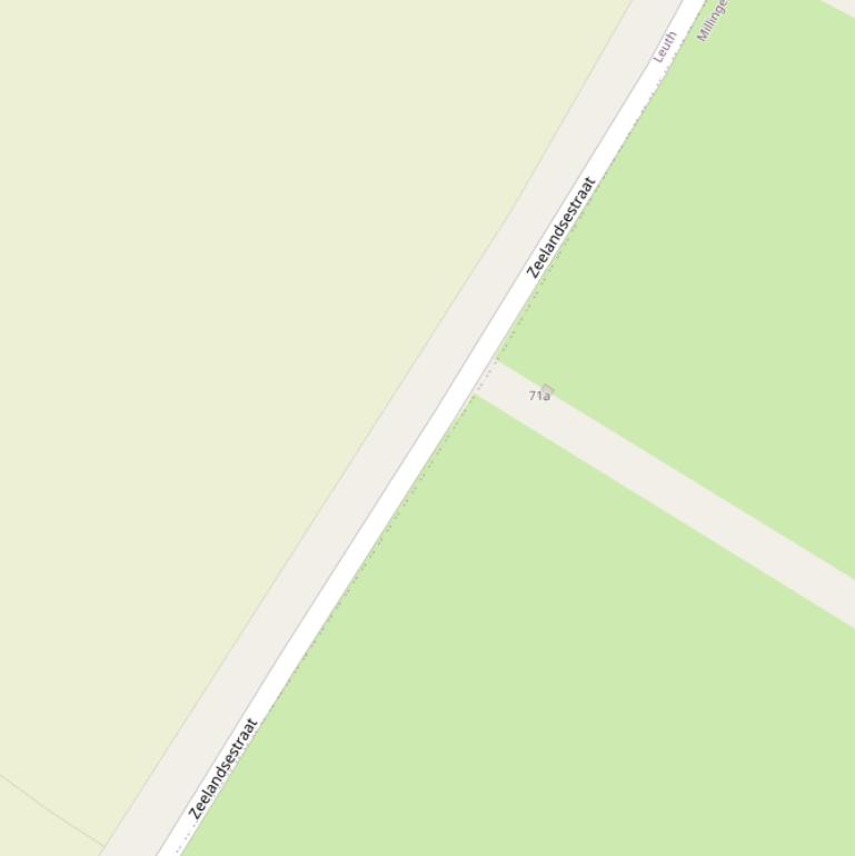 Kaart van de Zeelandsestraat.