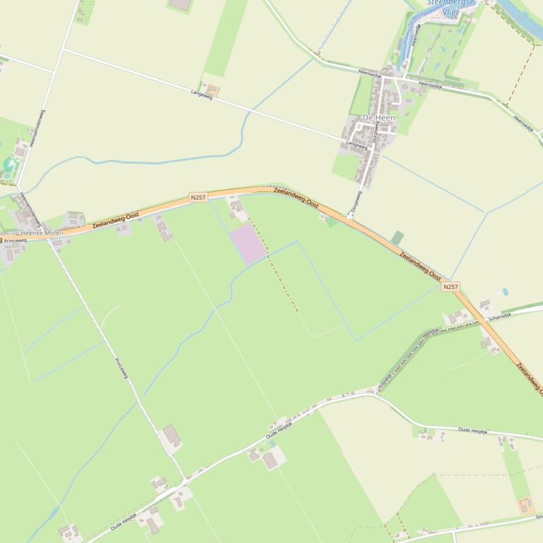 Kaart van  Zeelandweg-Oost.