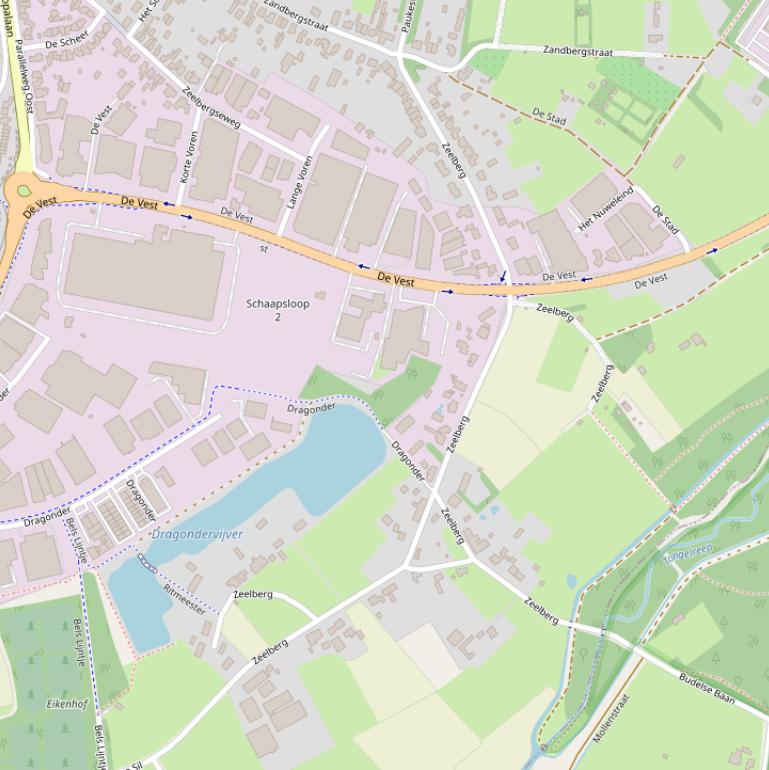 Kaart van  Zeelberg.