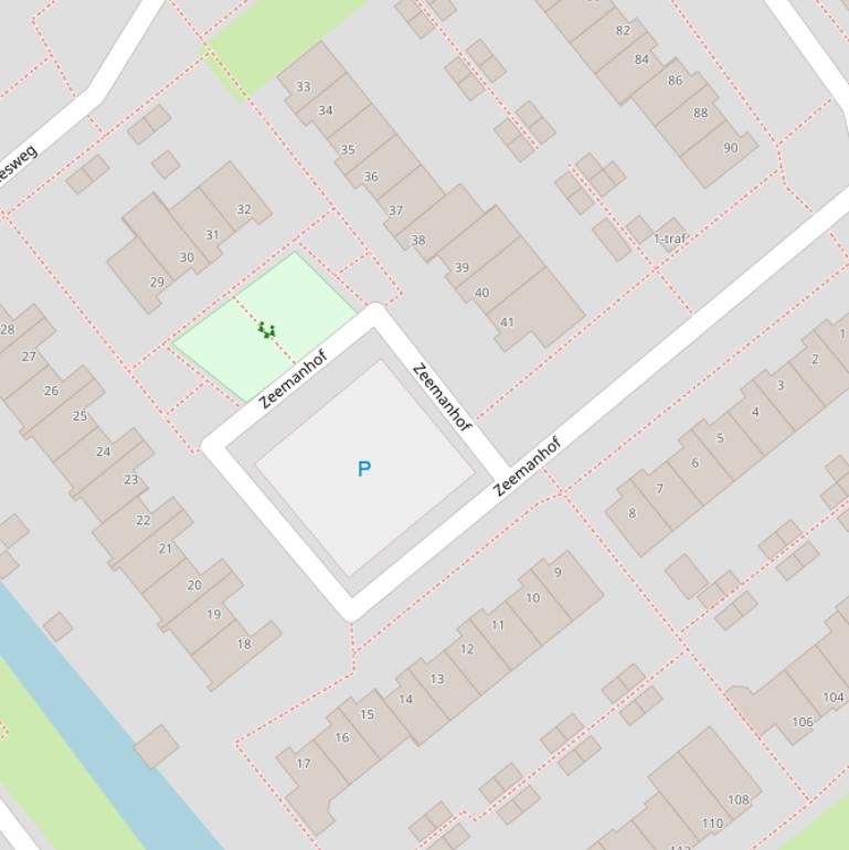 Kaart van de Zeemanhof.