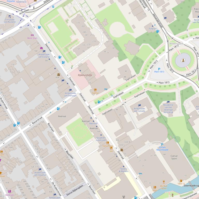 Kaart van de Zeestraat.