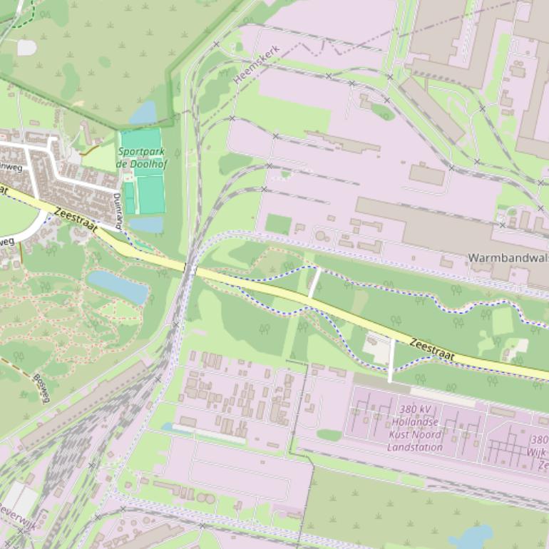 Kaart van de Zeestraat.