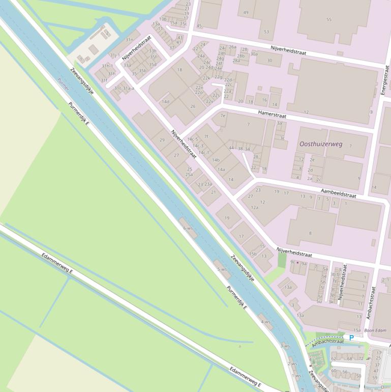 Kaart van  Zeevangsdijkje.