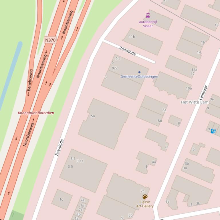 Kaart van  Zeewinde.