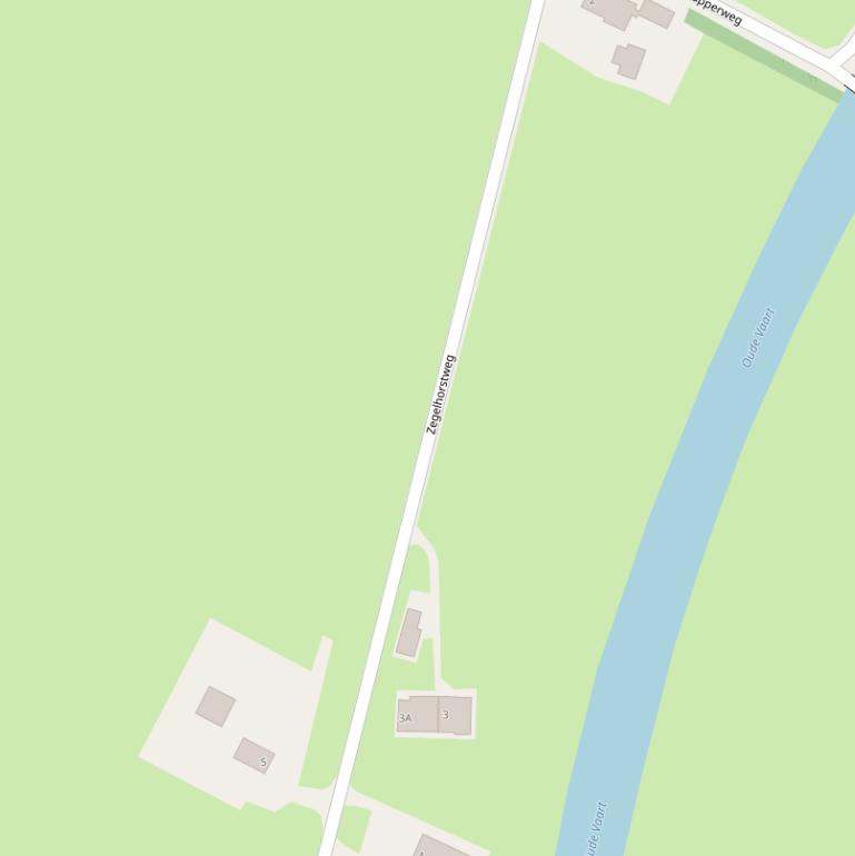 Kaart van de Zegelhorstweg.