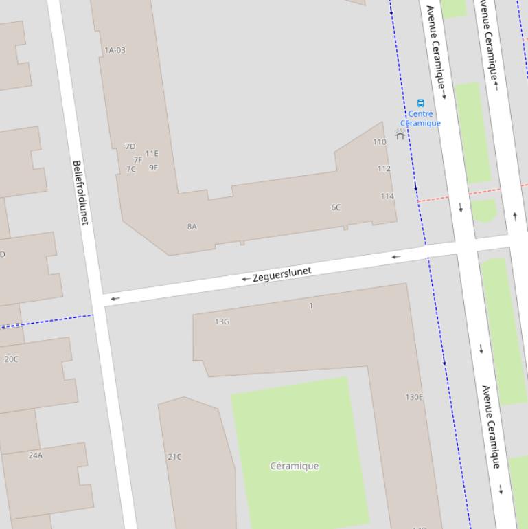 Kaart van  Zeguerslunet.