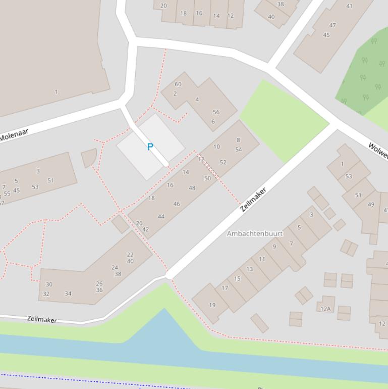 Kaart van  Zeilmaker.