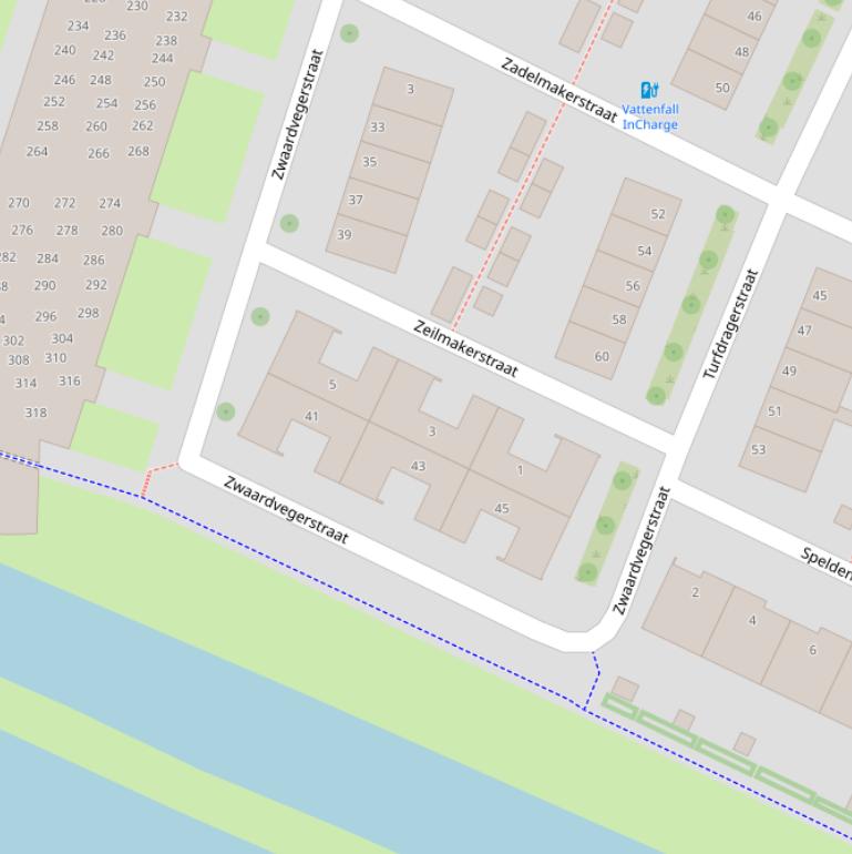 Kaart van de Zeilmakerstraat.