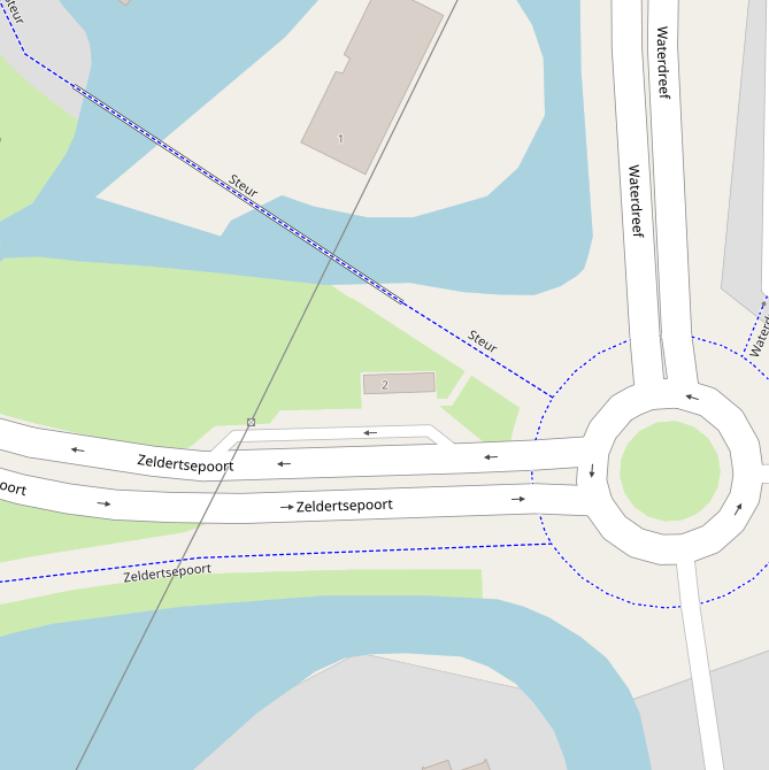 Kaart van de Zeldertsepoort.