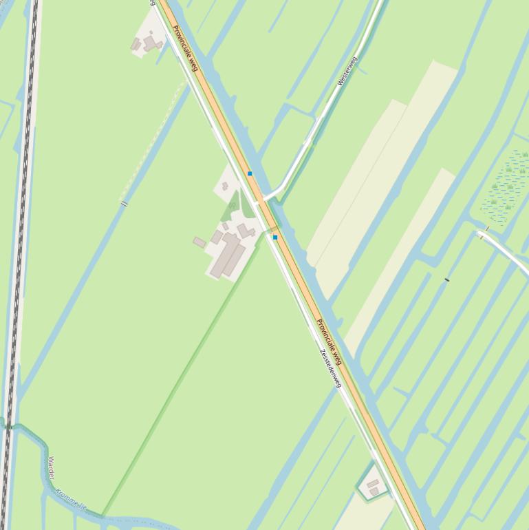 Kaart van de Zesstedenweg.