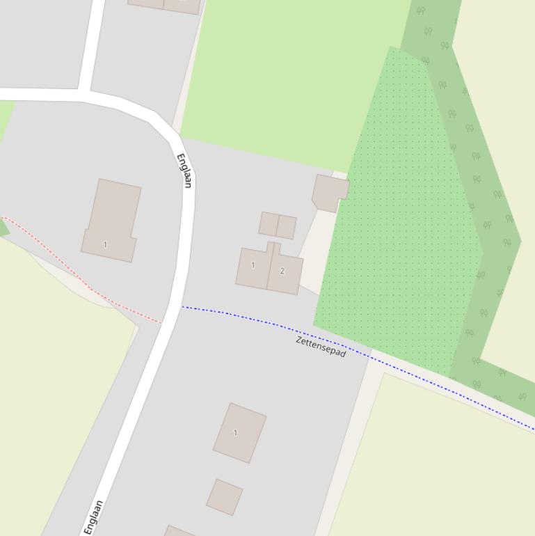 Kaart van het Zettensepad.