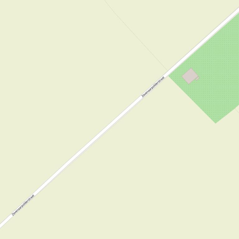 Kaart van de Zevenaarpolderstraat.