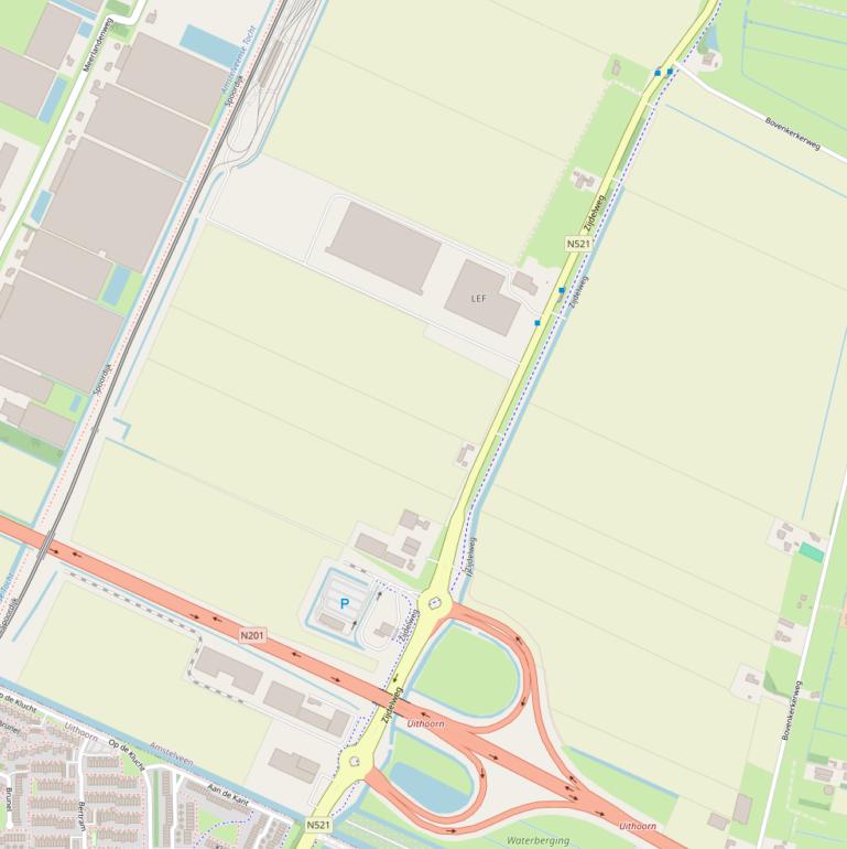 Kaart van de Zijdelweg.