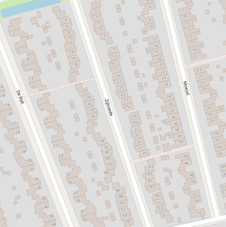 Kaart van  Zijlroede.