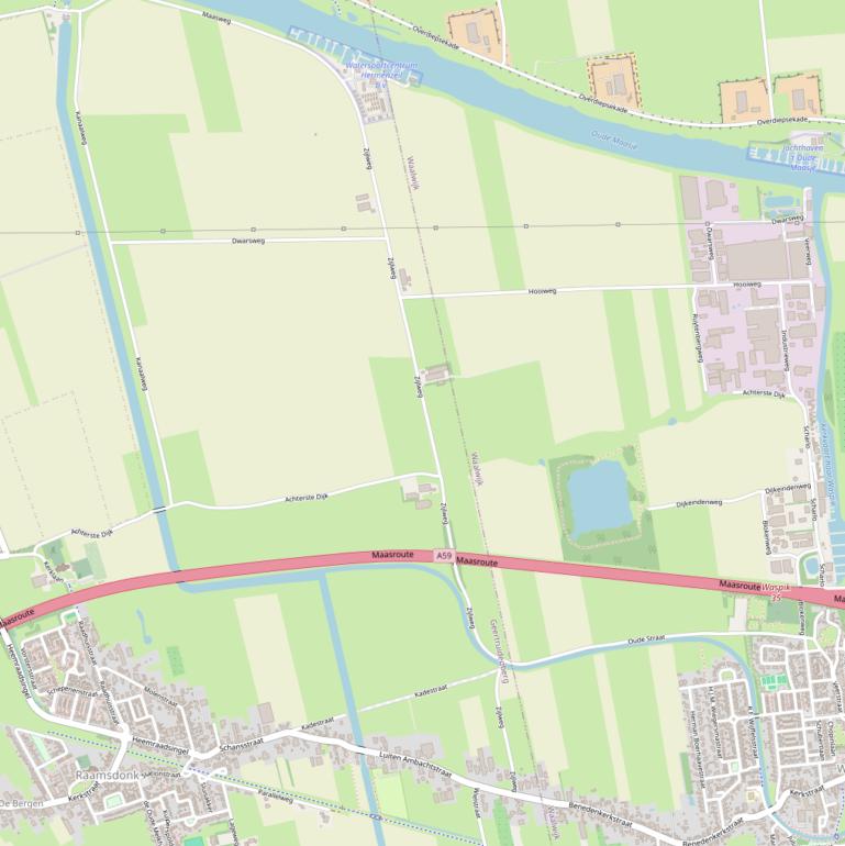 Kaart van de Zijlweg.