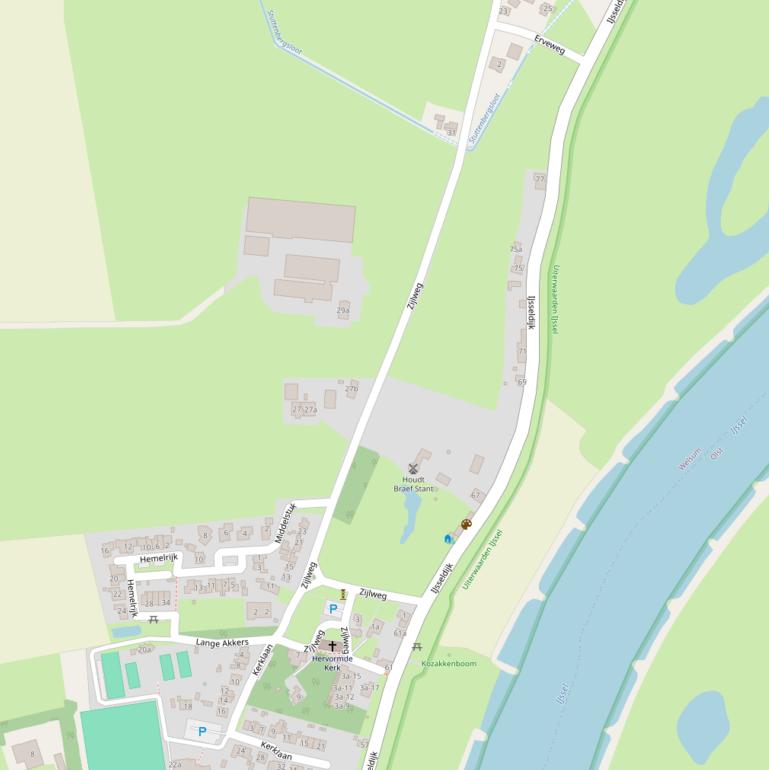 Kaart van de Zijlweg.