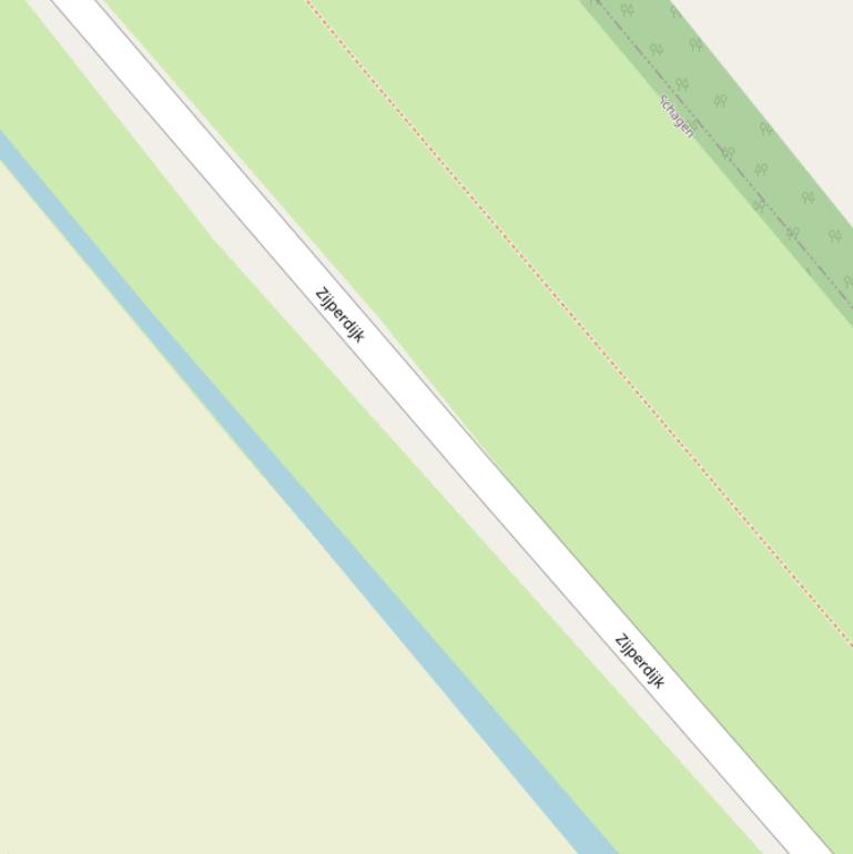 Kaart van de Zijperdijk.