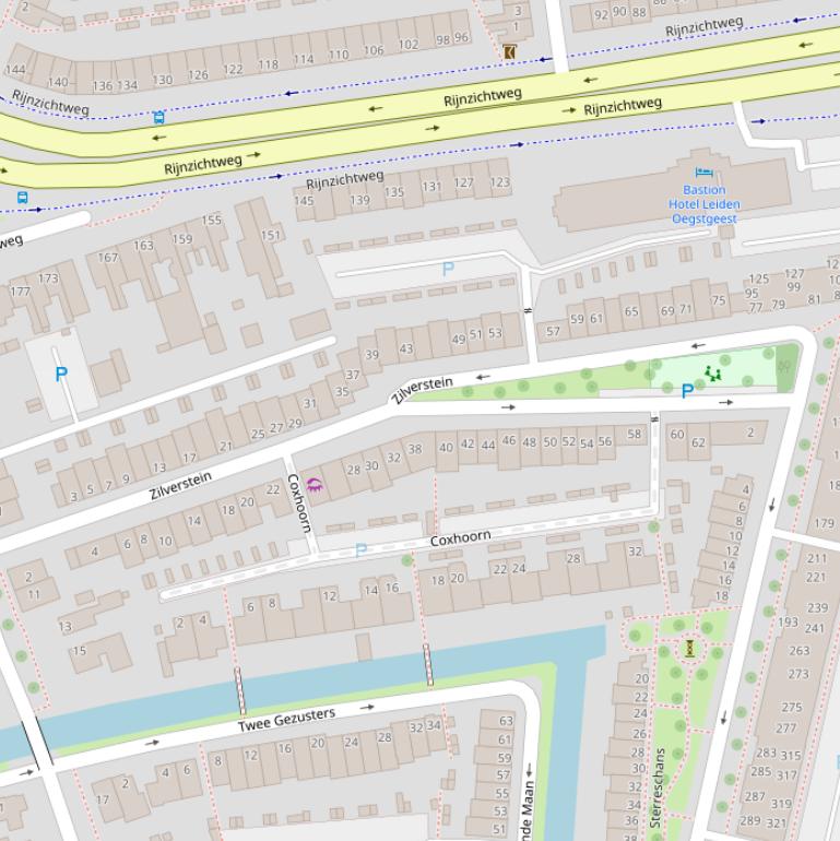 Kaart van  Zilverstein.