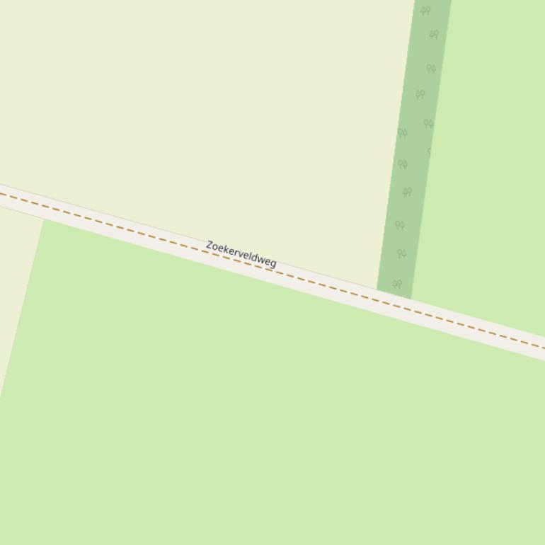 Kaart van de Zoekerveldweg.